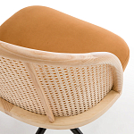 Офисное кресло из велюра и ротанга Eilwen Rattan Wicker Chair варинант исполнения - 4 | Loft Concept в Красноярске