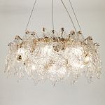 Люстра с декором из текстурированного стекла Textured Glass Chandelier 8 варинант исполнения - 3 | Loft Concept в Красноярске