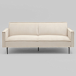 Диван современный вельветовый прямой Worcester Молочный варинант исполнения - 2 | Loft Concept в Красноярске