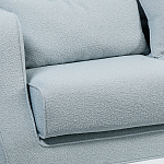 Диван Seldon с мягкими подушками голубое букле варинант исполнения - 5 | Loft Concept в Красноярске