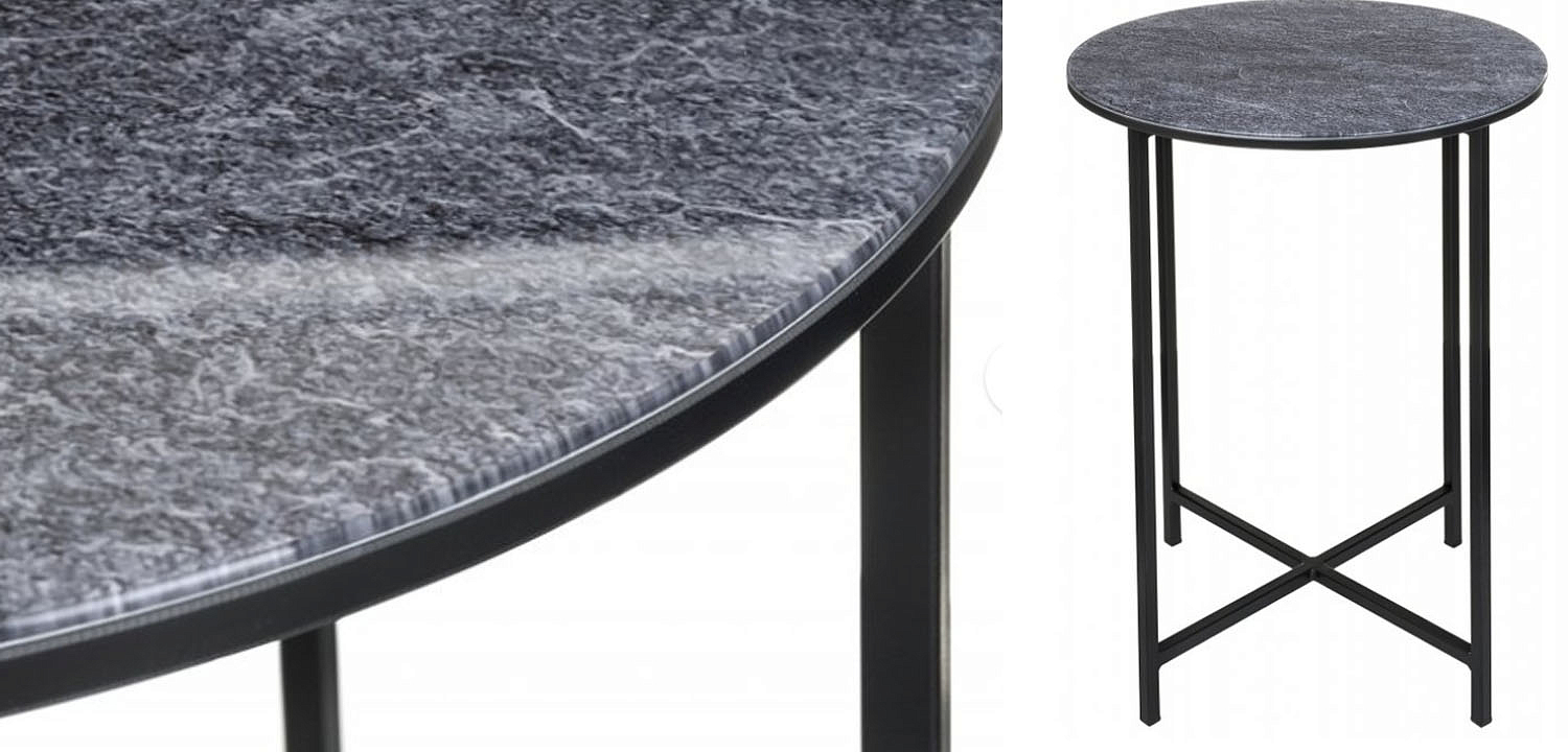 Приставной стол Zermatt Side Table round gray Приставной стол Zermatt Side Table round gray - Loft-Concept в Красноярске