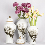 Декоративная ваза с крышкой Flowers in Pots варинант исполнения - 4 | Loft Concept в Красноярске