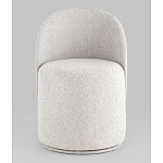 Пуф Loreen со спинкой вращающийся букле светло-серый варинант исполнения - 4 | Loft Concept в Красноярске