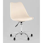 Офисный стул на металлическом основании EGGERY Beige пластик варинант исполнения - 1 | Loft Concept в Красноярске