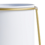 Кашпо из металла и латуни Elegance Elevated Planters белое варинант исполнения - 3 | Loft Concept в Красноярске