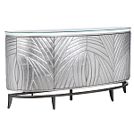 Комод фактурный серебристый с дверцами Silver Chest of Drawers варинант исполнения - 1 | Loft Concept в Красноярске