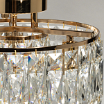 Потолочный светильник круглый с прозрачными подвесками Lunet варинант исполнения - 6 | Loft Concept в Красноярске