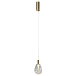 Подвесной светильник со стеклянным плафоном в форме капли NAOMI drop transparent glass варинант исполнения - 2 | Loft Concept в Красноярске