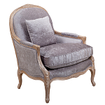Кресло Ava Classical Armchair brown and grey velour варинант исполнения - 1 | Loft Concept в Красноярске