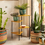 Плетеная корзина в полоску Okiro Wicker Basket варинант исполнения - 4 | Loft Concept в Красноярске