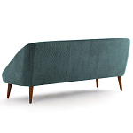 Трехместный диван с обивкой из велюра Belanger Sofa варинант исполнения - 3 | Loft Concept в Красноярске