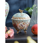 Шкатулка голубого цвета с цветочными орнаментами Blue Garden варинант исполнения - 3 | Loft Concept в Красноярске