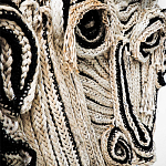 Арт-Объект из нитей Черно-Белый портрет Joana Schneider  варинант исполнения - 1 | Loft Concept в Красноярске