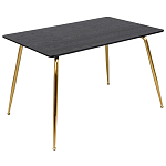 Обеденный стол на металлических ножках Casey Brass Dining Table варинант исполнения - 1 | Loft Concept в Красноярске