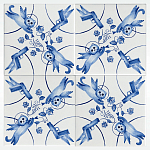 Плитка с узором 2 кота 2 пистолета варинант исполнения - 2 | Loft Concept в Красноярске