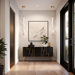 Люстра с белым скрученным плафоном Golden Swirl варинант исполнения - 10 | Loft Concept в Красноярске