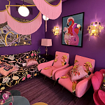 Картина Фламинго вышивка бисер Flamingo Beaded Wall Art варинант исполнения - 1 | Loft Concept в Красноярске