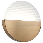 Бра в форме диска Leone Round Wall Lamp Brass варинант исполнения - 1 | Loft Concept в Красноярске