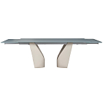 Стол обеденный раскладной со стеклянной столешницей Futuristic Table варинант исполнения - 2 | Loft Concept в Красноярске