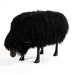 Банкетка Овечка черная Sheep Bench Black head down варинант исполнения - 2 | Loft Concept в Красноярске