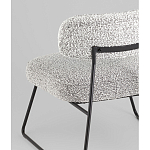 Кресло лаунж Kate букле серый варинант исполнения - 3 | Loft Concept в Красноярске