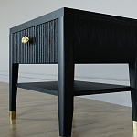 Прикроватная тумбочка с ящиком Elsa Dreams Black варинант исполнения - 3 | Loft Concept в Красноярске