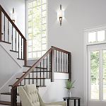 Бра с цилиндрическим тканевым абажуром белого цвета Feiss варинант исполнения - 2 | Loft Concept в Красноярске