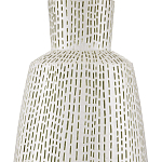 Настольная лампа с корпусом в форме вазы и белым абажуром Lots of Strokes варинант исполнения - 1 | Loft Concept в Красноярске