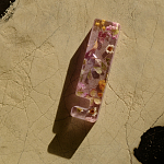 Подставка для телефона из эпоксидной смолы с цветами розовая Epoxy Flowers Phone Stand Pink варинант исполнения - 8 | Loft Concept в Красноярске