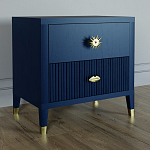 Тумба прикроватная с двумя ящиками Elsa Dreams Blue варинант исполнения - 1 | Loft Concept в Красноярске