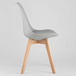 Стул с основой из пластика и мягким сиденьем Arvika Grey варинант исполнения - 3 | Loft Concept в Красноярске