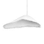 Подвесной светильник с асимметричным волнообразным абажуром и фактурной бахромой по краю Tactile Line варинант исполнения - 10 | Loft Concept в Красноярске