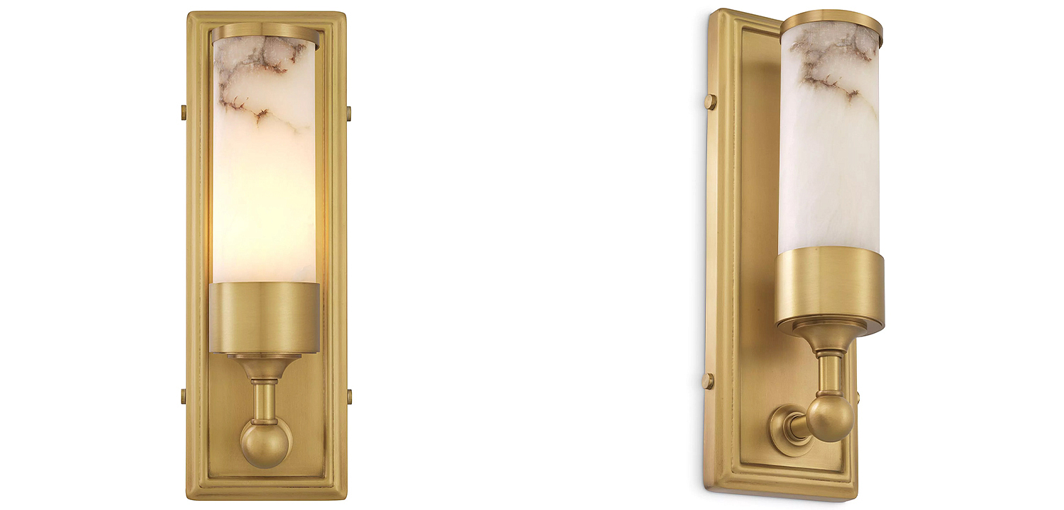 Бра Eichholtz Wall Lamp Valentine Alabaster Бра Eichholtz Wall Lamp Valentine Alabaster - Loft-Concept в Красноярске