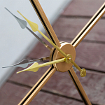 Часы настенные зеркальные с золотым металлическим циферблатом Mirror Tower Clock варинант исполнения - 3 | Loft Concept в Красноярске