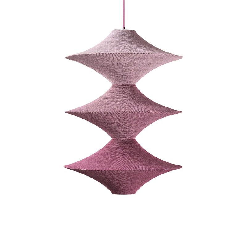 Подвесной вязаный розовый светильник «Звезда Востока 03» Розовый в Красноярске | Loft Concept 