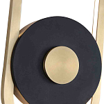 Бра с овальной рамойцвета латунь и черным кругом в центре Midnight Orbit варинант исполнения - 2 | Loft Concept в Красноярске