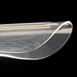 Люстра линейная с прозрачным волнообразным плафоном Wave Line варинант исполнения - 6 | Loft Concept в Красноярске