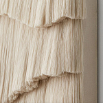 Светло-Бежевое Панно из нитей White Landscape Wall Hanging варинант исполнения - 3 | Loft Concept в Красноярске