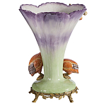 Ваза с цесарками из фарфора с бронзовыми элементами Garden of Eden варинант исполнения - 2 | Loft Concept в Красноярске