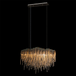 Люстра подвесная с металлическими цепочками и изогнутыми металлическими дугами 72 см Atlantis Chain варинант исполнения - 3 | Loft Concept в Красноярске