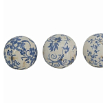  Набор керамических шаров с синей росписью Oriental Blue & White Ornament Vases варинант исполнения - 3 | Loft Concept в Красноярске