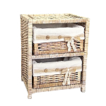 Стеллаж для детской с плетенным выдвижными корзинами Bow варинант исполнения - 2 | Loft Concept в Красноярске