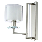 Бра с геометрическим каркасом из металла и цилиндрическим стеклянным плафоном Laurent варинант исполнения - 1 | Loft Concept в Красноярске