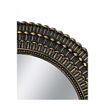 Зеркало круглое с текстурированным дизайном рамы Helios варинант исполнения - 4 | Loft Concept в Красноярске