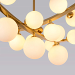 Люстра подвесная фигурная с белыми лампами в форме шара Felicitat варинант исполнения - 3 | Loft Concept в Красноярске