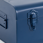 Металлический сундук Metal Dark Blue варинант исполнения - 4 | Loft Concept в Красноярске