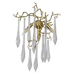 Бра с декором в виде ветвей и стеклянных подвесок в форме капель Droplet Chandelier варинант исполнения - 1 | Loft Concept в Красноярске