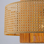 Подвесной светильник с абажуром из плтеного бамбука Light Inside the Cell варинант исполнения - 4 | Loft Concept в Красноярске