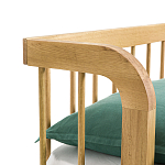 Кровать из массива дуба с пружинным блоком Mateta варинант исполнения - 6 | Loft Concept в Красноярске