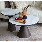 Столик журнальный круглый на конусовидном металлическом основании Sustainability варинант исполнения - 2 | Loft Concept в Красноярске